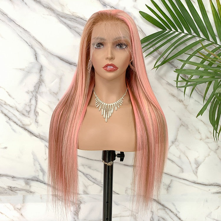 Pink Lace Front Wig (13x4)