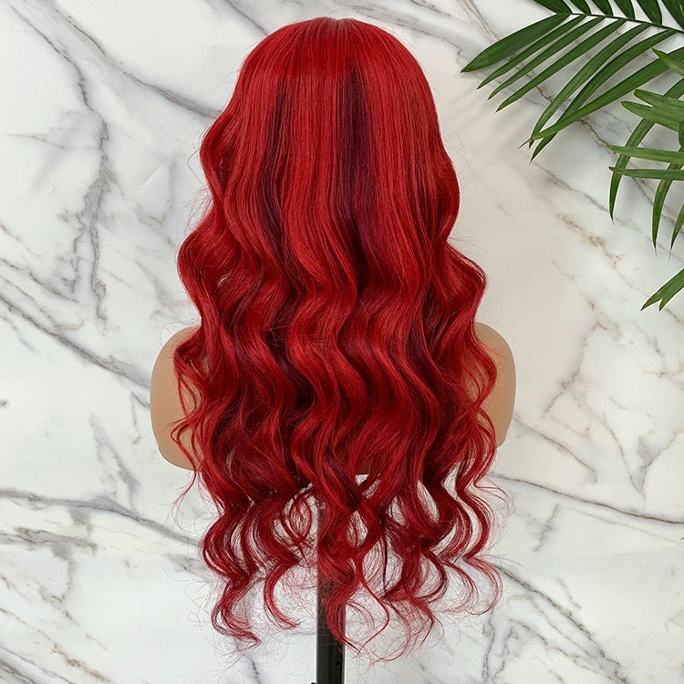 Red Lace Front Wig 13x4